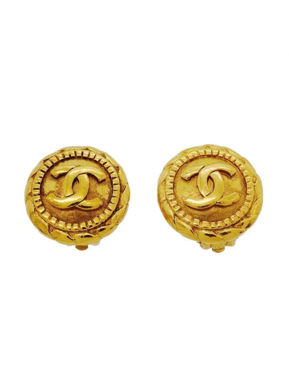 Chanel Cc Logo Clip-On Earrings Metal #327438C58B